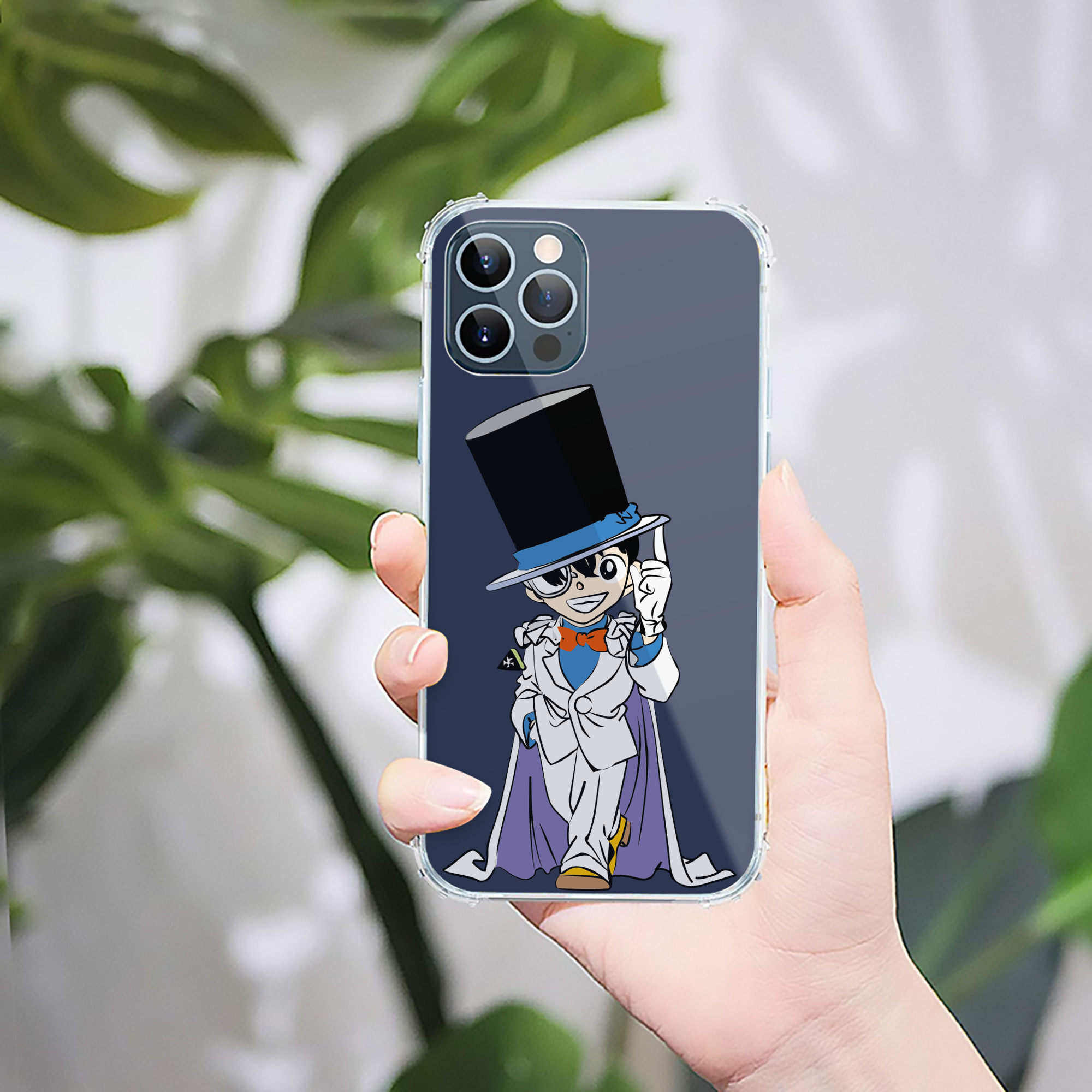 （画像用） 名探偵コナン 江戸川 コナン Detective Conan Conan Edogawa 【iPhone 12シリーズ対応】透明スマホケース（クリアソフトケース）